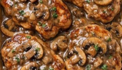 Bacon Mushroom Pork Chops